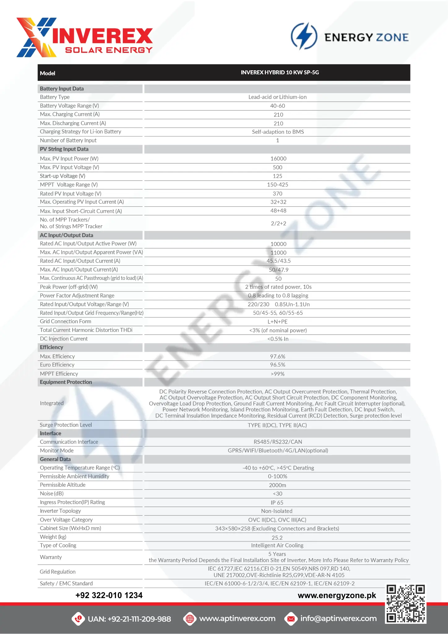 Inverex Nitrox 10KW Hybrid Solar Inverter - Image 3